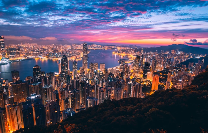 香港金融中心維港天際線